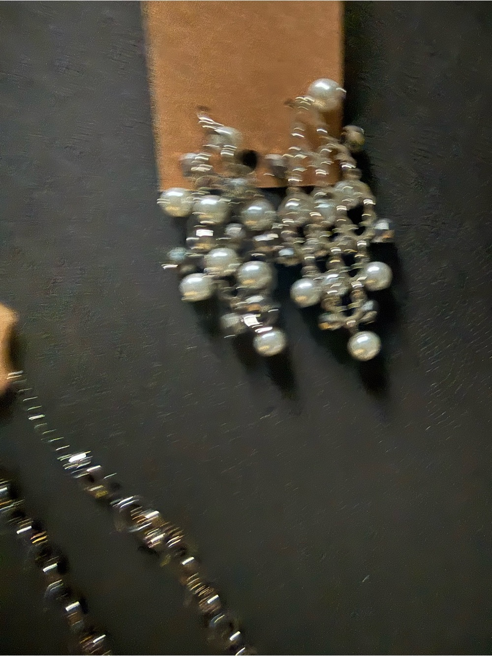 Silver Pearl Cluster Drop Earrings - Women Jewelry 10